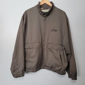 Cutter & Buck Golf Jacket Green Men L Preppy Outerwear Grayhawk Golf Club Casual